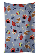 Shih Tzu Dog House Collection Kitchen Towel Velour Plush Front and Cotton Loop Back Machine Washable