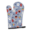 Dog House Collection Maltese Oven Mitt Heat Resistant Thick Oven Mitt for Hot Pans and Oven, Kitchen Mitt Protect Hands, Cooking Baking Glove
