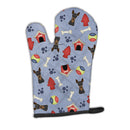 Dog House Collection Min Pin Oven Mitt Heat Resistant Thick Oven Mitt for Hot Pans and Oven, Kitchen Mitt Protect Hands, Cooking Baking Glove