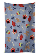 Dog House Collection Longhair Tan White Chihuahua Kitchen Towel Velour Plush Front and Cotton Loop Back Machine Washable
