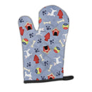 Dog House Collection White Chihuahua Oven Mitt Heat Resistant Thick Oven Mitt for Hot Pans and Oven, Kitchen Mitt Protect Hands, Cooking Baking Glove