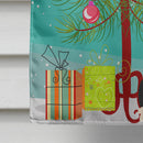 Merry Christmas Tree Greater Swiss Mountain Dog House Flag 28x40 Porch Sleeve Pole Decorative Outside Yard Banner Artwork Wall Hanging, Polyester