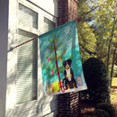 Merry Christmas Tree Appenzeller Sennenhund House Flag 28x40 Porch Sleeve Pole Decorative Outside Yard Banner Artwork Wall Hanging, Polyester
