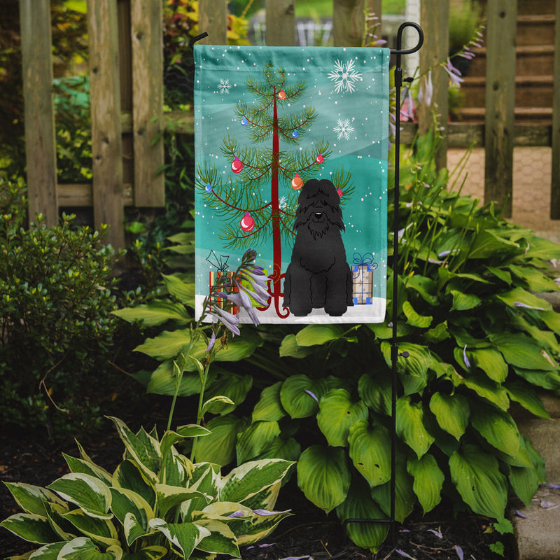 Merry Christmas Tree Bouvier des Flandres Flag Garden Size BB4199GF