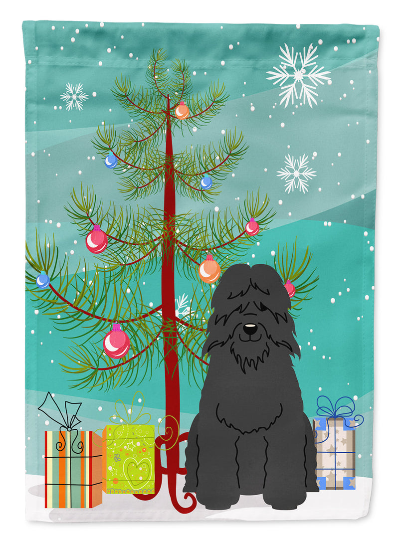 Merry Christmas Tree Bouvier des Flandres Flag Garden Size BB4199GF