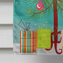Merry Christmas Tree Cocker Spaniel Buff House Flag 28x40 Porch Sleeve Pole Decorative Outside Yard Banner Artwork Wall Hanging, Polyester