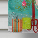 Merry Christmas Tree Chinese Crested Cream House Flag 28x40 Porch Sleeve Pole Decorative Outside Yard Banner Artwork Wall Hanging, Polyester