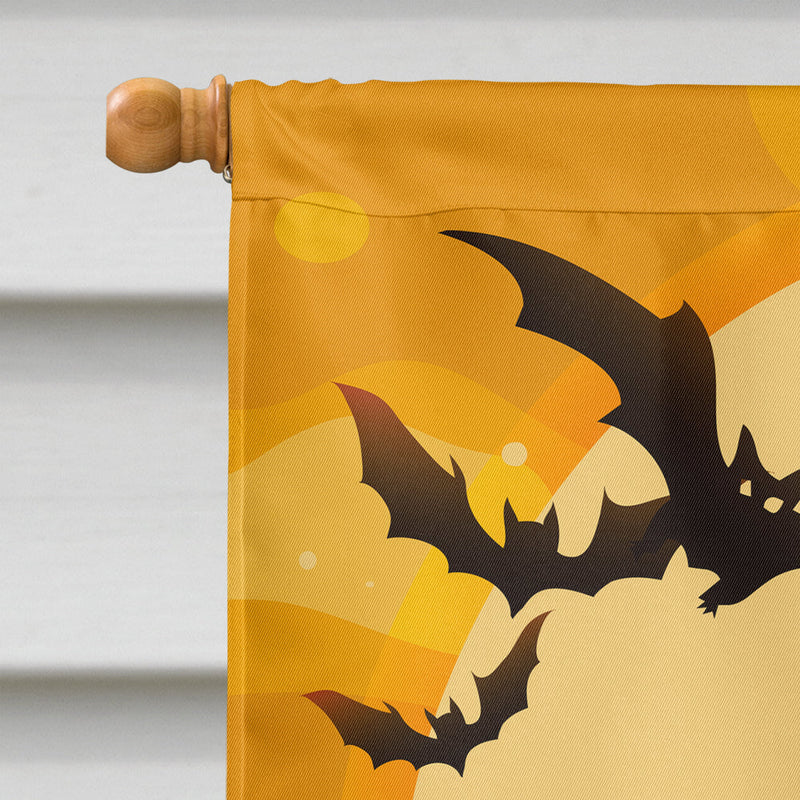 Halloween Pug Black Flag Canvas House Size BB4272CHF