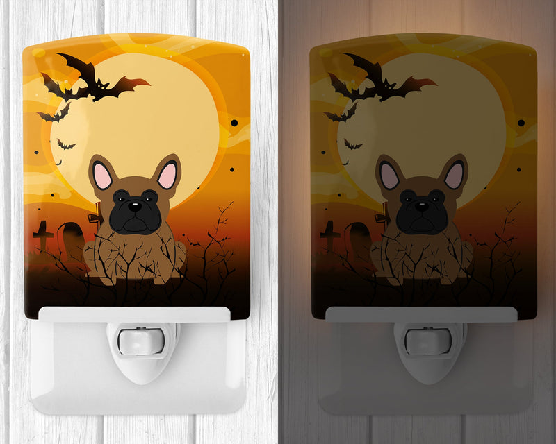 Halloween French Bulldog Brown Ceramic Night Light BB4279CNL