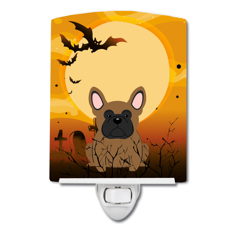 Halloween French Bulldog Brown Ceramic Night Light BB4279CNL