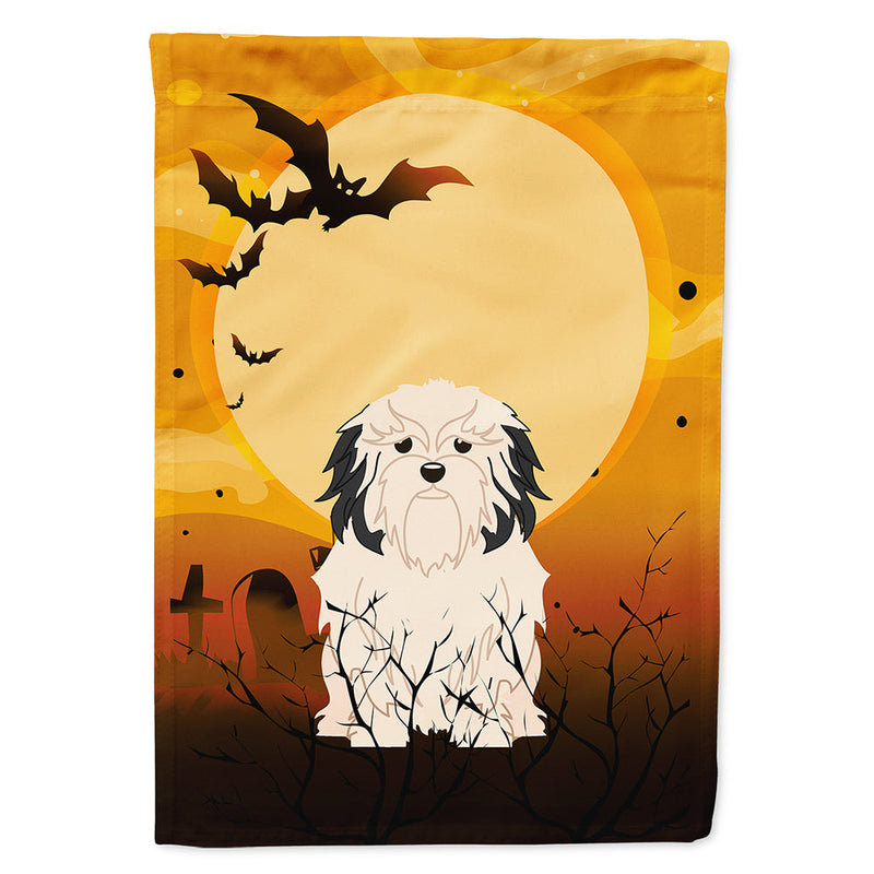 Halloween Lowchen Flag Canvas House Size BB4285CHF