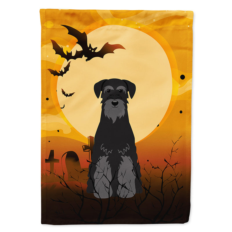 Halloween Standard Schnauzer Black Flag Canvas House Size BB4298CHF