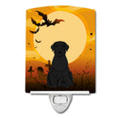 Halloween Giant Schnauzer Ceramic Night Light Compact, UL-Certified, Ideal for Bedroom, Bathroom, Nursery, Hallway, Kitchen, 6x4x3, Multicolor