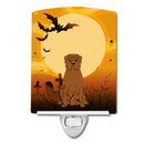 Halloween Dogue de Bourdeaux Ceramic Night Light Compact, UL-Certified, Ideal for Bedroom, Bathroom, Nursery, Hallway, Kitchen, 6x4x3, Multicolor