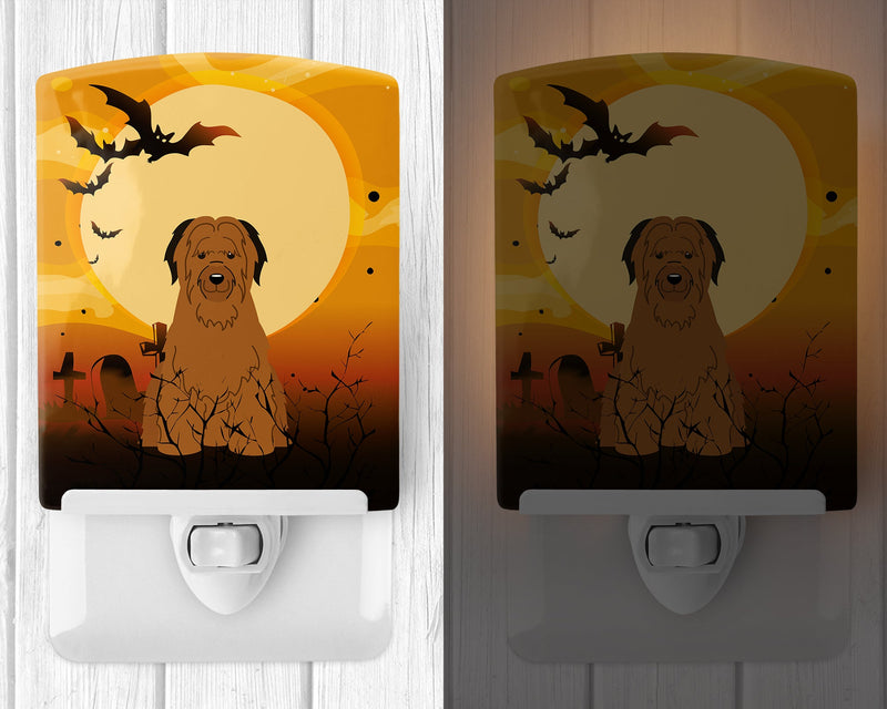 Halloween Briard Brown Ceramic Night Light BB4348CNL