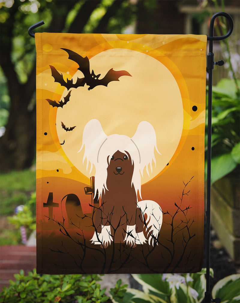 Halloween Chinese Crested Cream Flag Garden Size BB4379GF