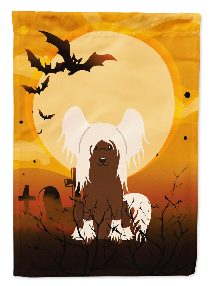 Halloween Chinese Crested Cream Flag Garden Size BB4379GF