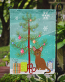 Abyssinian Cat Merry Christmas Tree Garden Flag - Outdoor Decorative Yard Flag BB4411GF