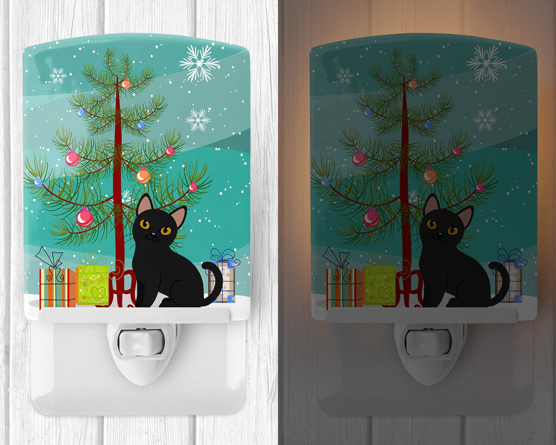 Bombay Cat Merry Christmas Tree Ceramic Night Light BB4417CNL