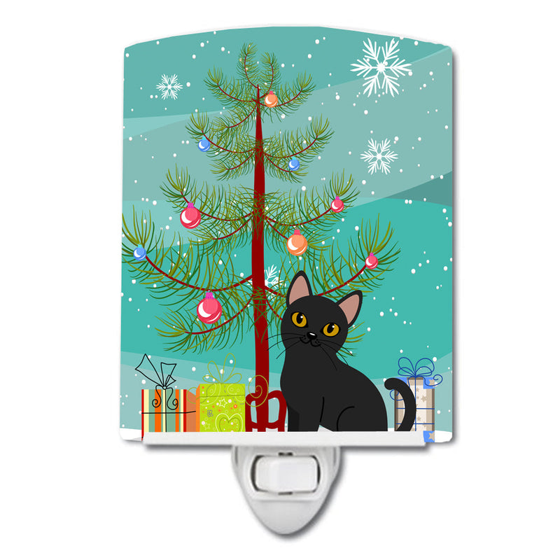 Bombay Cat Merry Christmas Tree Ceramic Night Light BB4417CNL