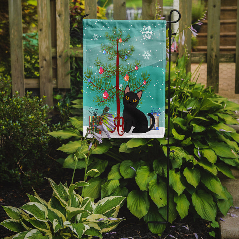 Bombay Cat Merry Christmas Tree Garden Flag - Outdoor Decorative Yard Flag BB4417GF