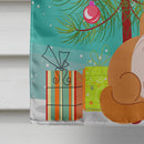 Exotic Shorthair Cat Merry Christmas Tree House Flag 28x40 Porch Sleeve Pole Decorative Outside Yard Banner Artwork Wall Hanging, Polyester