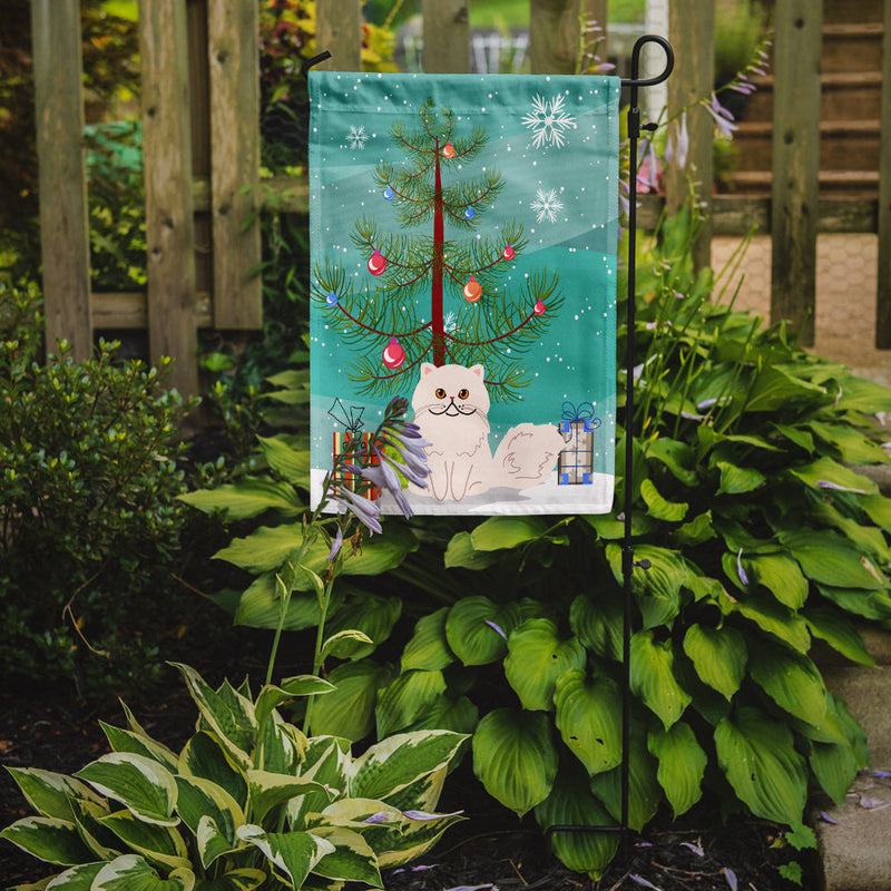 Persian Cat Merry Christmas Tree Flag Garden Size BB4425GF