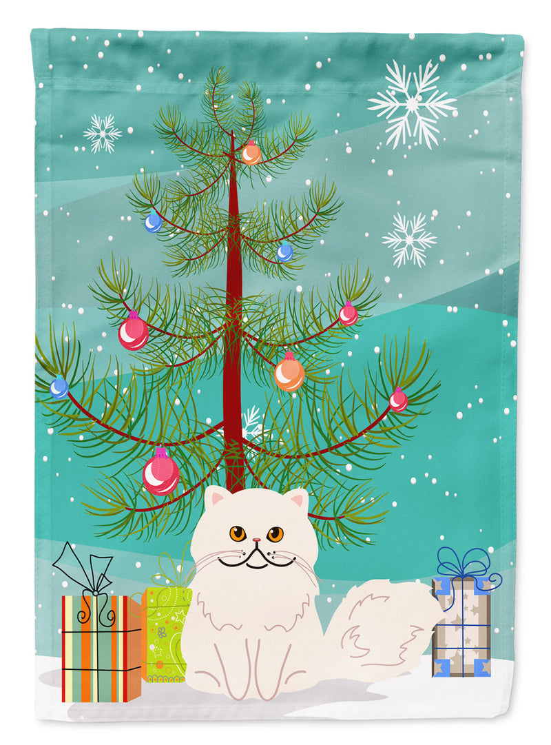 Persian Cat Merry Christmas Tree Flag Garden Size BB4425GF