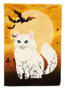 Halloween Turkish Angora Cat Flag Canvas House Size BB4438CHF