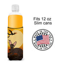Halloween Peterbald Cat Slim Can Hugger , Insulated Foam Hugger for 12 oz Slim Cans, Beer Bottles & Water Bottles, Printed in USA