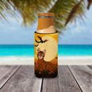 Halloween Toyger Cat Slim Can Hugger , Insulated Foam Hugger for 12 oz Slim Cans, Beer Bottles & Water Bottles, Printed in USA