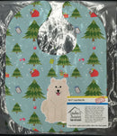 Christmas Samoyed Baby Bib Easy-Clean Baby Bib Baby Feeding Accessory Baby Mealtime Essential, 10 x 13, Multicolor