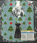 Christmas Standard Schnauzer Black Baby Bib Easy-Clean Baby Bib Baby Feeding Accessory Baby Mealtime Essential, 10 x 13, Multicolor