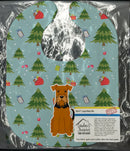 Christmas Airedale Baby Bib Easy-Clean Baby Bib Baby Feeding Accessory Baby Mealtime Essential, 10 x 13, Multicolor