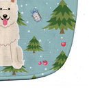 Christmas White German Shepherd Baby Bib Easy-Clean Baby Bib Baby Feeding Accessory Baby Mealtime Essential, 10 x 13, Multicolor