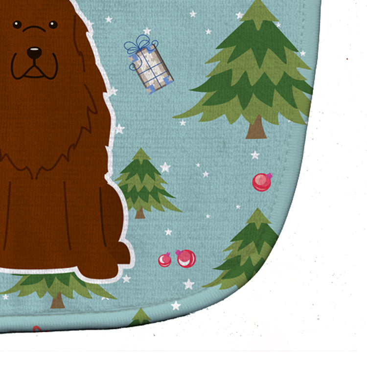 Christmas Caucasian Shepherd Dog Baby Bib BB4710BIB