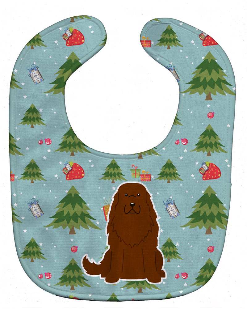 Christmas Caucasian Shepherd Dog Baby Bib BB4710BIB