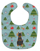 Christmas Beauce Shepherd Dog Baby Bib Easy-Clean Baby Bib Baby Feeding Accessory Baby Mealtime Essential, 10 x 13, Multicolor