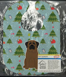 Christmas Bullmastiff Baby Bib Easy-Clean Baby Bib Baby Feeding Accessory Baby Mealtime Essential, 10 x 13, Multicolor