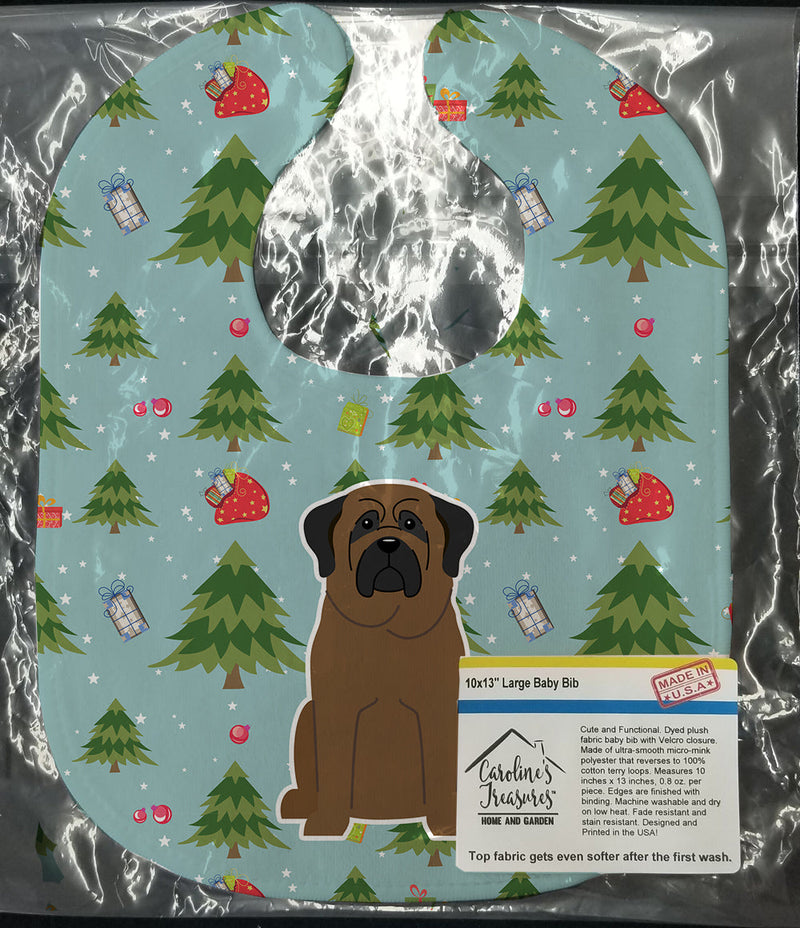 Christmas Bullmastiff Baby Bib BB4744BIB