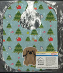 Christmas Pekingese Tan Baby Bib Easy-Clean Baby Bib Baby Feeding Accessory Baby Mealtime Essential, 10 x 13, Multicolor
