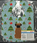 Christmas Brindle Boxer Baby Bib Easy-Clean Baby Bib Baby Feeding Accessory Baby Mealtime Essential, 10 x 13, Multicolor
