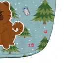 Christmas Chow Chow Red Baby Bib Easy-Clean Baby Bib Baby Feeding Accessory Baby Mealtime Essential, 10 x 13, Multicolor