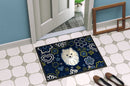 Blue Flowers Pomeranian Doormat - 24x36 Decorative Floor Mat – Indoor/Outdoor Rug with Artistic Flair BB5058JMAT