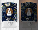 Blue Flowers Cavalier Spaniel Ceramic Night Light BB5075CNL