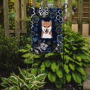 Blue Flowers Shiba Inu Garden Flag - Outdoor Decorative Yard Flag BB5076GF