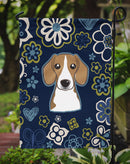 Blue Flowers Beagle Garden Flag - Outdoor Decorative Yard Flag BB5090GF