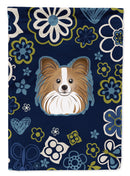 Blue Flowers Papillon Garden Flag - Outdoor Decorative Yard Flag BB5099GF