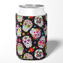 Day of the Dead Black Can or Bottle Hugger BB5116CC