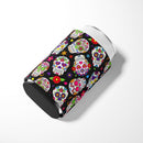 Day of the Dead Black Can or Bottle Hugger BB5116CC